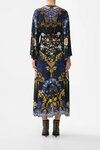 Camilla WIDE SLEEVE GATGERED Midi Dress