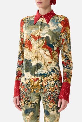 Camilla  FITTED JERSEY Shirt-tops-Diahann Boutique