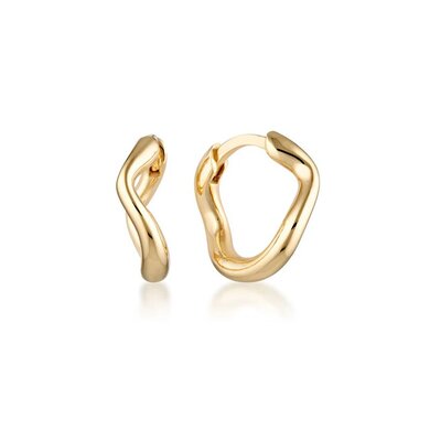 Linda Tahija MINI CASCADE HUGGIE Earrings-accessories-Diahann Boutique