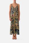 Camilla V NECK MIDI SLIP Dress