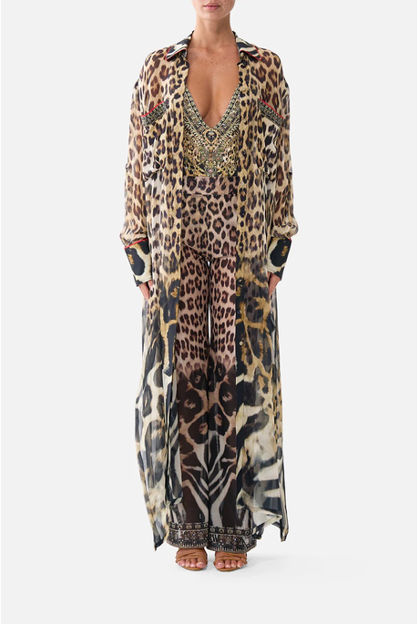 Camilla BUTTON FRONT LONG Dress