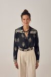 Maison Hotel RANI Black Leaves Shirt
