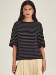 Sills SUMIRE STRIPED BOXY Tee