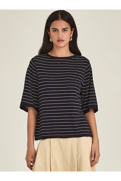 Sills SUMIRE STRIPED BOXY Tee