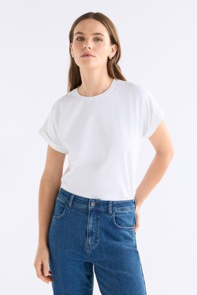 Elk WHITE CILLE T-Shirt-tops-Diahann Boutique