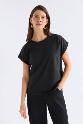 Elk BLACK CILLE T-Shirt-tops-Diahann Boutique