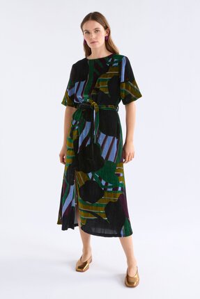 Elk STRIBE BURNOUT REIHEN Dress-dresses-Diahann Boutique