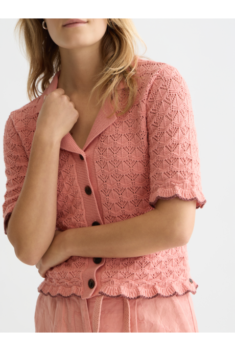 Scotch and Soda POINTELLE SHORT Sleeve Cardigan