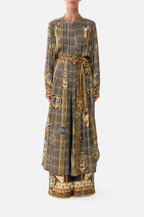 Camilla MIDI SHIRT DRESS with Pintucks-dresses-Diahann Boutique