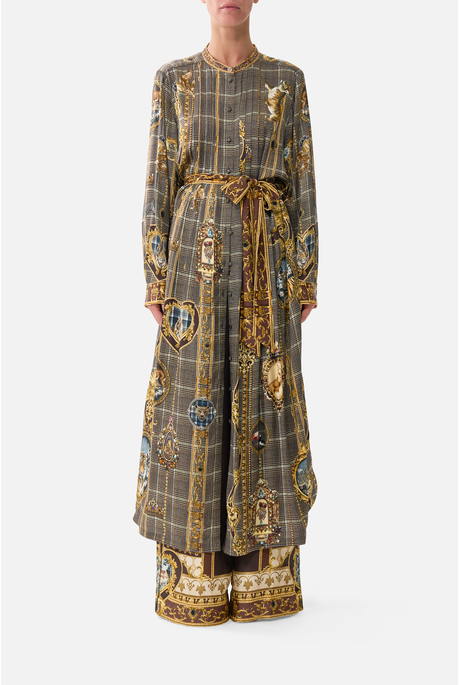Camilla MIDI SHIRT DRESS with Pintucks