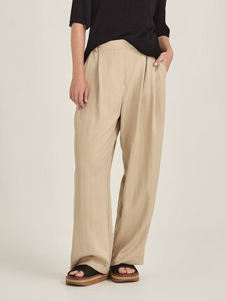 Caroline Sills BRODIE PLEAT Pant-pants-Diahann Boutique