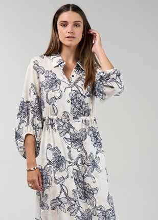 Madly Sweetly BLUEPRINT SHIRT Dress-dresses-Diahann Boutique