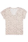Garcia V NECK LEOPARD PRINT Tee