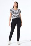 Garcia V NECK ZIG ZAG Tee