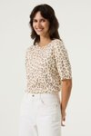 Garcia LEOPARD PRINT KNIT Tee