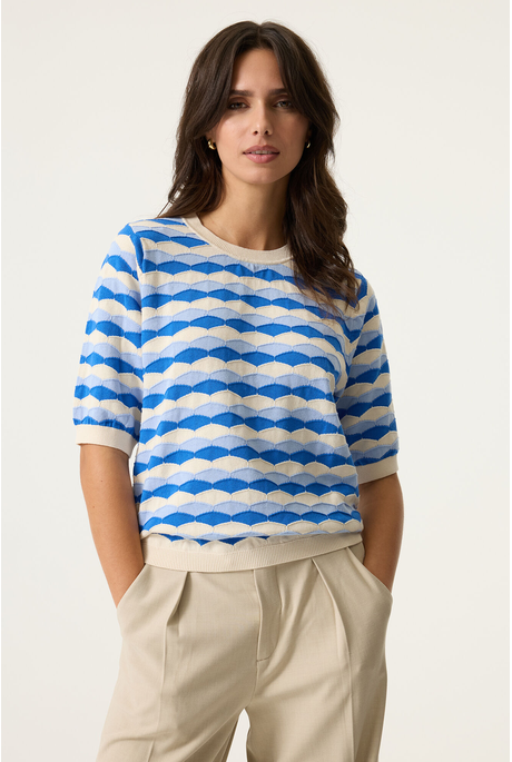 Garcia BLUE STRIPEY KNIT Tee