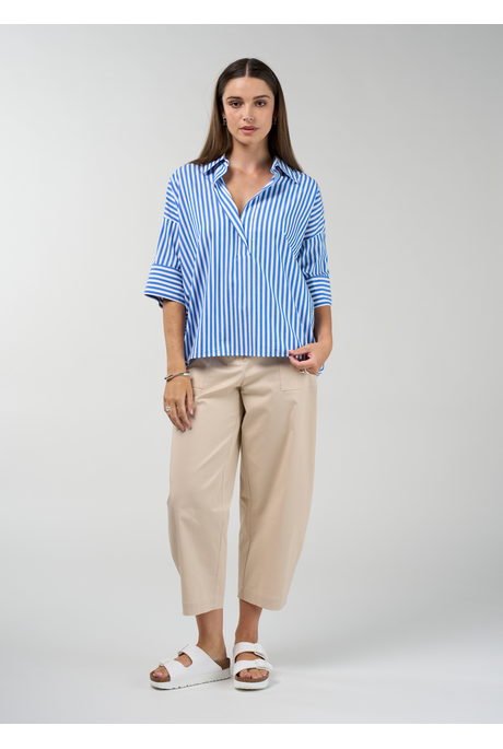 Madly Sweetly CONNECT STRIPE Shirt [2 Colours]