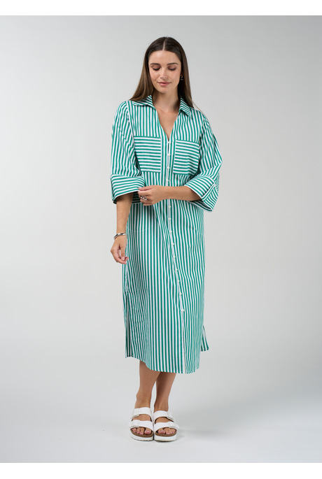 Madly Sweetly CONNECT STRIPE SHIRT Dress [3 Colours]