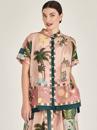 Caroline Sills FLORINE Blouse-tops-Diahann Boutique