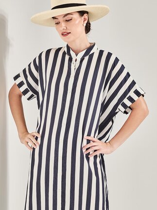 Caroline Sills ROBERTA STRIPED Dress-dresses-Diahann Boutique