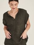 Caroline Sills PALMER LINEN Top