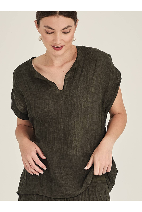 Caroline Sills PALMER LINEN Top