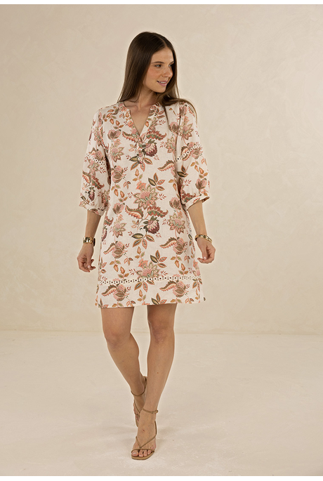 Humidity BOHEMIAN ROSE SHIFT Dress