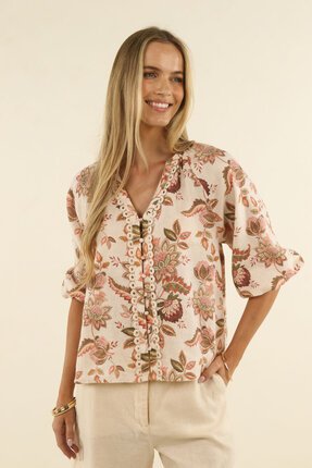 Humidity BOHEMIAN ROSE Blouse-tops-Diahann Boutique
