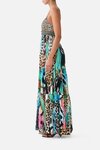 Camilla LONG DRESS WITH JERSEY BODICE