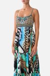 Camilla LONG DRESS WITH JERSEY BODICE