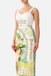 Camilla FORM FITTED DRESS WITH TOPSTITCHING