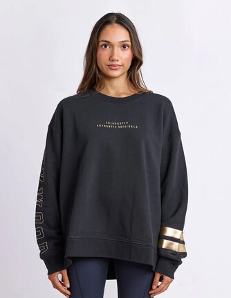 Foxwood METALLIC ORIGIN Crew-tops-Diahann Boutique