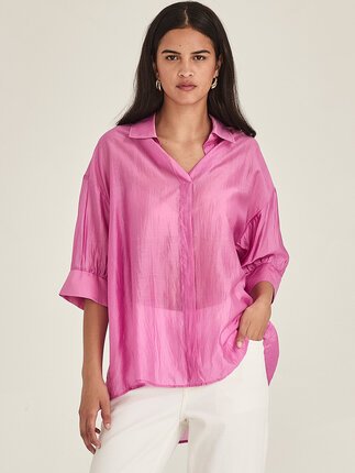 Sills MILLIE FUSCHIA Blouse-tops-Diahann Boutique