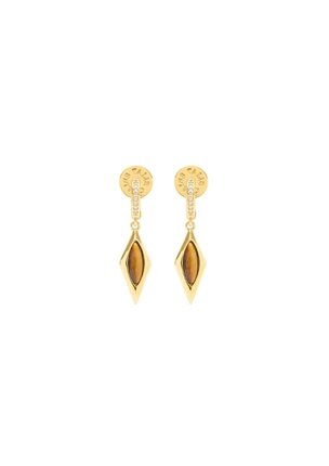 Talis Chains OVAL KITE Earrings-Tigers Eye-accessories-Diahann Boutique