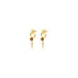 Talis Chains DAGGER HUGGIE Earrings-Tigers Eye