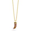 Talis Chains SHARK TOOTH Pendant Necklace-Red Watermelon Skin