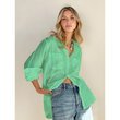 Hut BOYFRIEND LINEN Shirt- Lift My Mood Mint